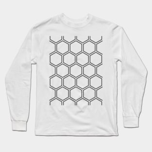 Hexagon pattern Long Sleeve T-Shirt